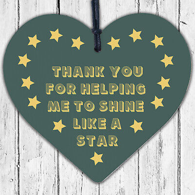 Star Teacher Leaving Gift Heart Sign Teaching Assistant Preschool Thank You Gift