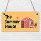 The Summer House Plaque Garden Shed Hanging Wall Door Decor Sign Gifts For Her