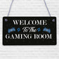 Gaming Room Sign Welcome Sign For Man Cave Boys Bedroom Gamer Gift