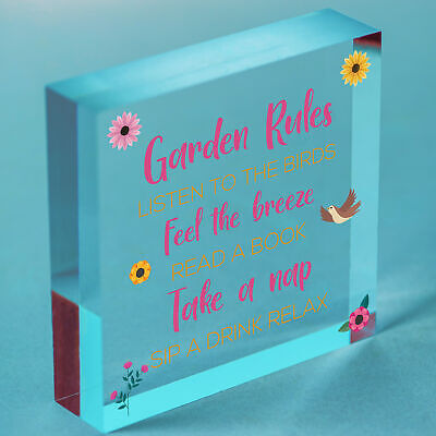 Garden Plaque Hanging Summer House Garden Shed Gifts For Mum Nan Nanny