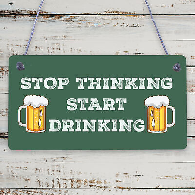 Joke Funny Home Bar Sign Hanging Wall Plaque Man Cave Shed Sign Alcohol Gift