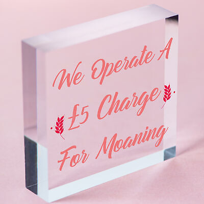 Charge For Moaning Funny Man Cave Home Bar Hanging Plaque Pub Gift Sign