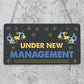 Under New Management Novelty Wedding Night Decoration Hanging Plaque Sign Gift