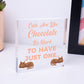 Cats Are Like Chocolate Funny Pet Diet Gift Wood Hanging Plaque Friendship Sign