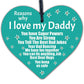 Dad Daddy Gifts For Birthday Christmas From Son Daughter Acrylic Heart Love Sign