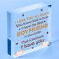 Boyfriend Christmas Card Gifts Wooden Heart Anniversary Gifts For Him Keepsakes