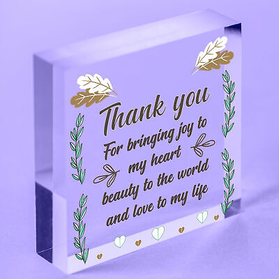 Thank You Gift Wedding Anniversary Wood Heart Gift For Her Husband Wife Friend