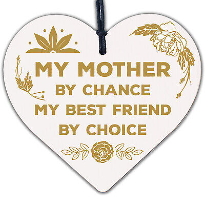 Best Friend Plaque Mum Mummy Birthday Christmas Gift Heart Keepsake Daughter Son