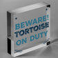 Beware Tortoise Turtle Reptile Pet Animal Sign Home Garden Door Novelty Plaque