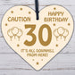 30th Birthday Novelty Funny Gift Wood Heart Gift For Him Her Friendship Gifts