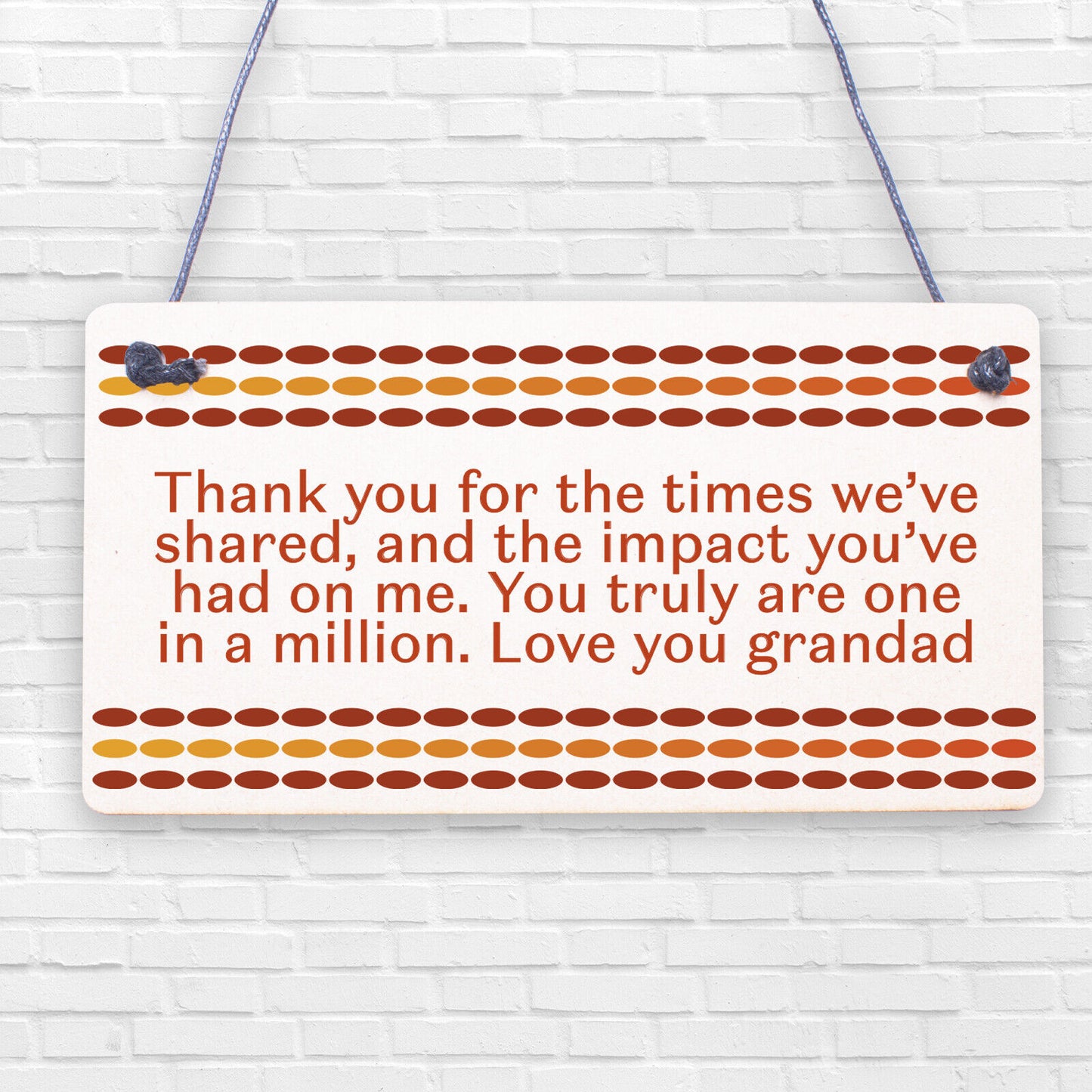 Christmas Birthday Gifts For Grandad Grandparents Standing Plaque Thank You Gift