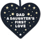 Dad Daughters First Love Gift Wood Keyring Dad Gifts From Daughter Fathers Day