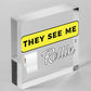 Humourous Funny They See Me Rollin Hanging Plaque Bathroom Toilet Loo Sign Gift