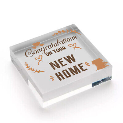 Congratulations New Home Plaque First House Friendship Family Gift House Warming