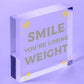 Losing Weight Novelty Bathroom Toilet WC Door Wall Sign Cafe Pub Office Plaque