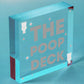 Nautical Bathroom Sign Poop Deck Funny Bathroom Toilet Loo Shabby Chic Sign