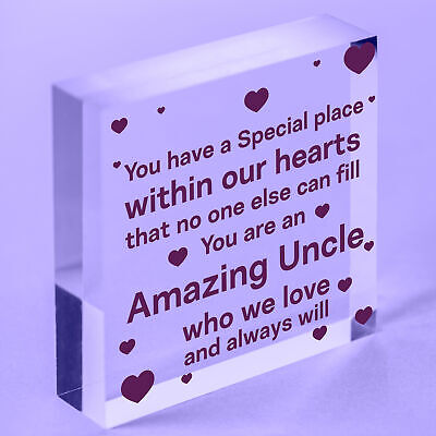 Amazing Uncle Gifts For Birthday Wooden Heart Sign Thank You Gifts For Uncle