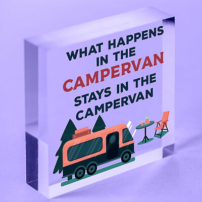 Campervan Camper Caravan Motorhome VW Gifts Travel Holiday Hanging Door Sign