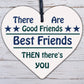 Christmas Gift For Best FRIEND Wood Heart Funny Friendship Gift Birthday Plaque