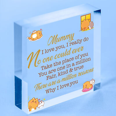 Thank You Gift For Mum Wood Heart Mum Birthday Gift From Daughter Son Keepsake