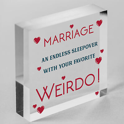 Wedding Anniversary Gift Marriage Sign Funny Gift For Husband Wife Him Her