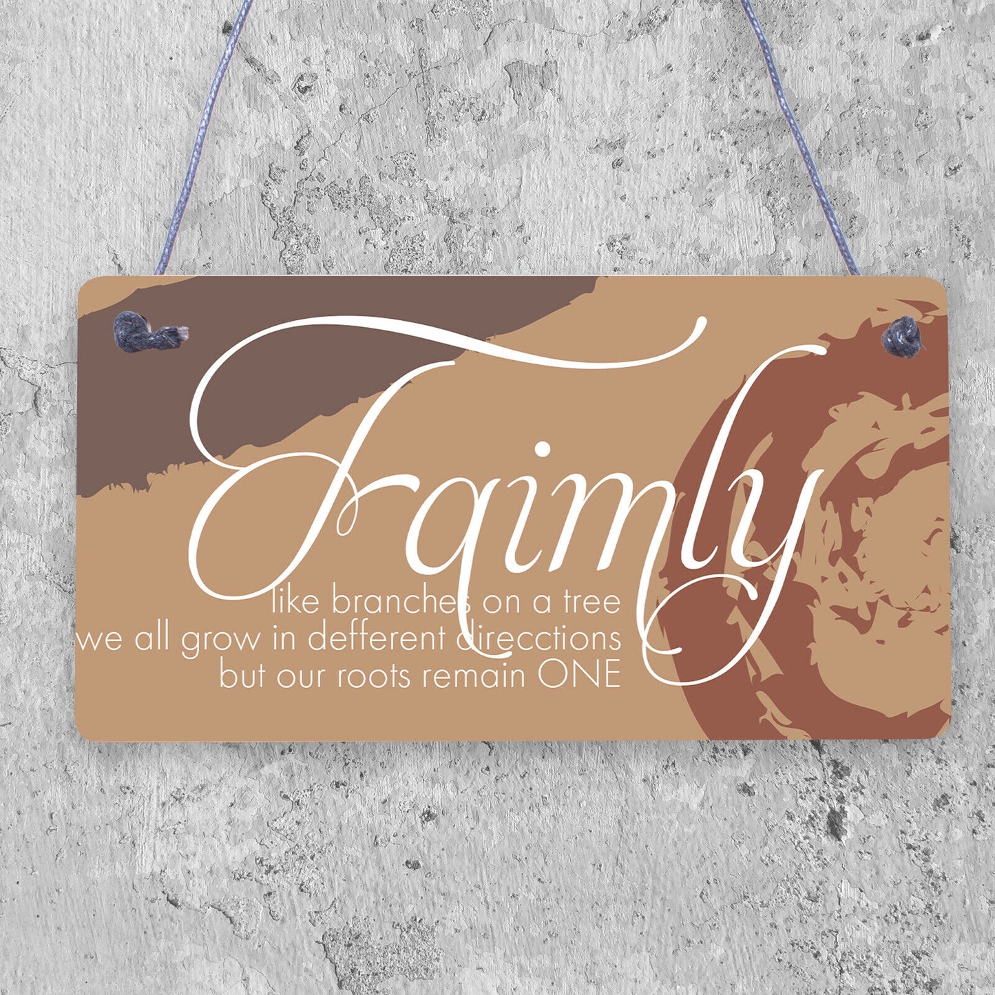 Rectangle Sign for Guests Flatmates Funny Bathroom Sign Direction - Cursive