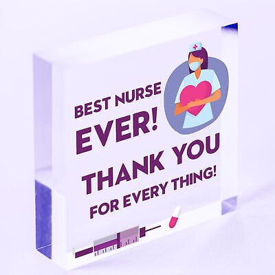 Thank You Gift For Nurse Wood Heart Gift For Him or Her Volunteer Gift Keepsake