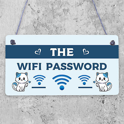 The Wifi Password Chalkboard Home Decor Gift Plaque Home Internet Sign FRIEND