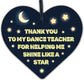 Thank You Dance Teacher Wooden Heart Sign Goodbye Friendship Gift For Her