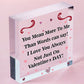 Engraved Valentines Day Gifts For Him Her Novelty Heart Plaque Gift For Partner