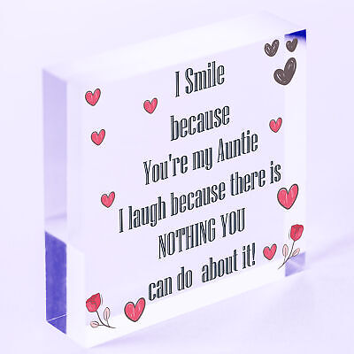 Auntie Gifts For Christmas Aunt Aunty Gifts For Birthday Wooden Heart Plaque