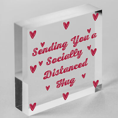 Socially Distanced Lockdown Heart Best Friend Birthday Christmas Quarantine Gift