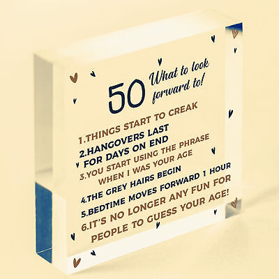 50th Birthday Gift Present 50 Birthday Gift For Men Women Funny Fifty Decoration