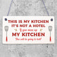 Vintage This Is My Kitchen Funny Plaque Shabby Chic Kitchen Wall Retro Sign Gift