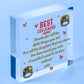 Best Colleague Award Hanging Heart Plaque Work Friendship FRIEND Sign Thank You