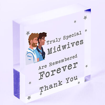 Special Midwife Midwives Thank You Gift Nurse Hanging Plaque Baby Sign Birth