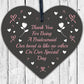 Thank You For Being A Bridesmaid Wooden Hanging Heart Wedding Plaque Gift Sign