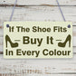 Shoe Fits Buy It Funny Shopping Diva Den Friendship Hanging Plaque Gift Sign