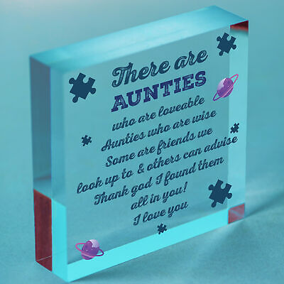 Auntie Gifts Wooden Heart Auntie Decoration THANK YOU Gift For Auntie Friendship