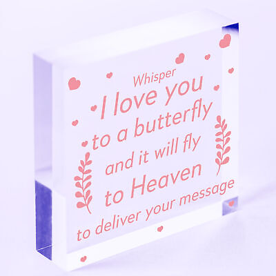 I Love You Memorial Bereavement Family Mum Dad Nan Grandad Love Hanging Plaque