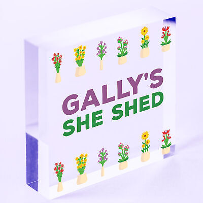 Personalised She Shed Sign Garden Summerhouse Plaque Alcohol Beer Garage Pub