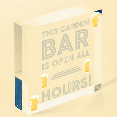 Novelty Home Bar Garden Summerhouse Shed Man Cave Sign Alcohol Home Gift