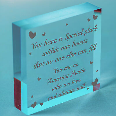 Amazing Auntie Gifts For Birthday Wooden Heart Sign Thank You Gifts For Auntie