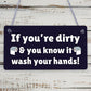 Nautical Wash Your Hands Quirky Bathroom Signs Funny Toilet Door Loo Wall Plaque