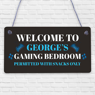 Funny Gamer Gift Playstation Lover Gift Games Room Bedroom Man Cave Sign