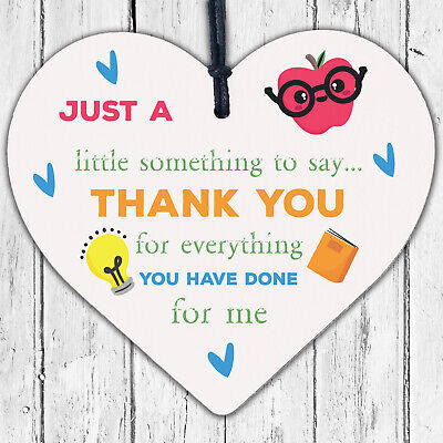 Thank You Gifts Teacher Teaching Assistant Nursery Childminder Friendship Signs