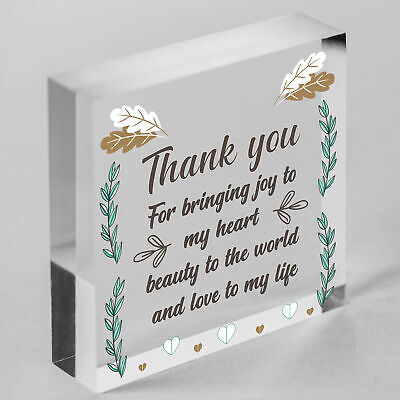 Thank You Gift Wedding Anniversary Wood Heart Gift For Her Husband Wife Friend