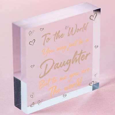 Christmas Gifts For Daughter Wood Heart Plaque Daughter Birthday Christmas Gifts