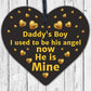 Daddys Boy Dad Memorial Heart Birthday Gifts For Garden For Grave Plaques