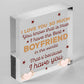 Boyfriend Christmas Card Gifts Wooden Heart Anniversary Gifts For Him Keepsakes